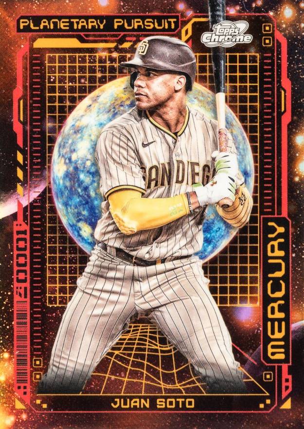 2023 Topps Cosmic Chrome Planetary Pursuit Juan Soto #10 Baseball Card