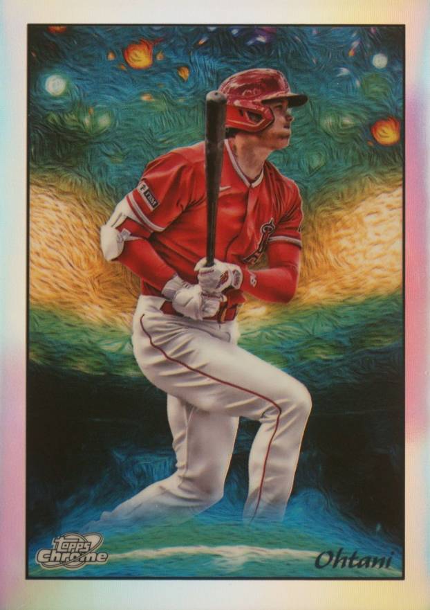 2023 Topps Cosmic Chrome Stars in the Night Shohei Ohtani #2 Baseball Card