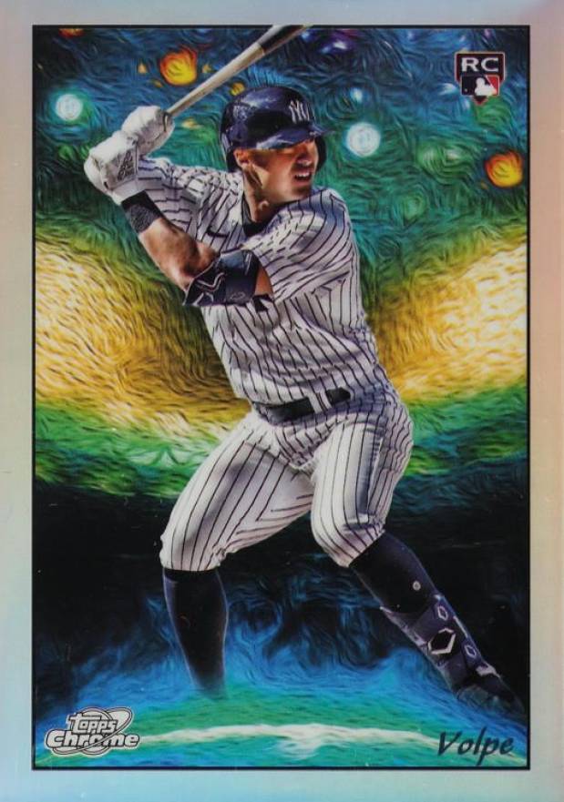 2023 Topps Cosmic Chrome Stars in the Night Anthony Volpe #25 Baseball Card