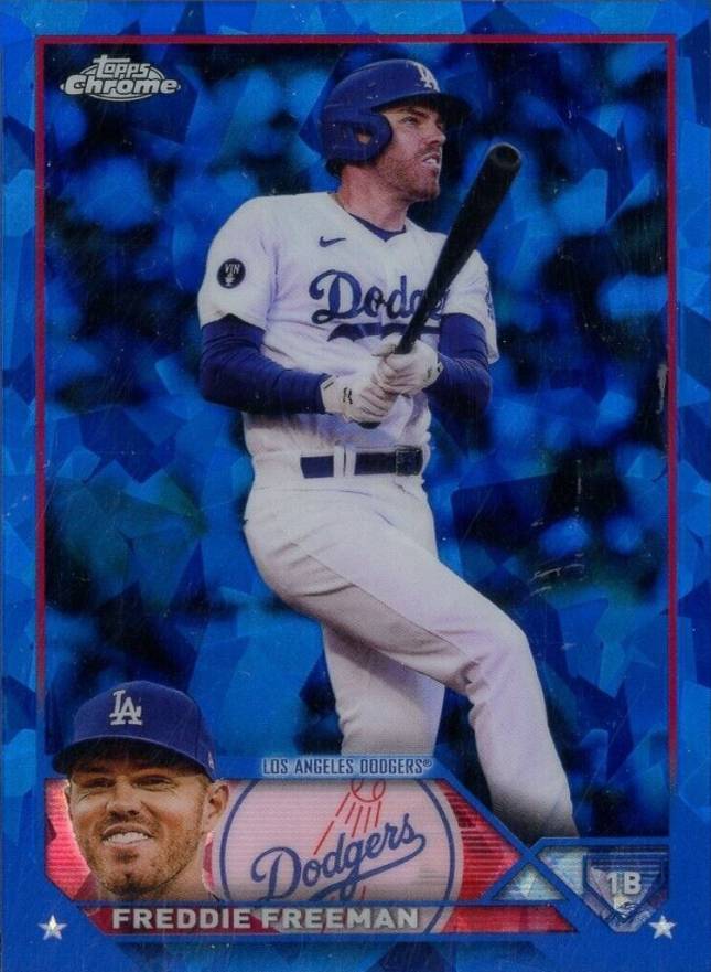 2023 Topps Chrome Sapphire Freddie Freeman #200 Baseball Card