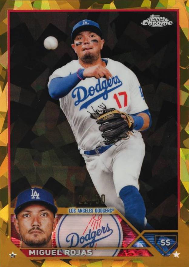 2023 Topps Chrome Sapphire Miguel Rojas #580 Baseball Card