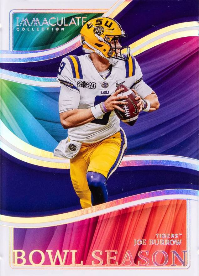 2023 Panini Immaculate Collection Collegiate Bowl Season Joe Burrow #BS4 Football Card