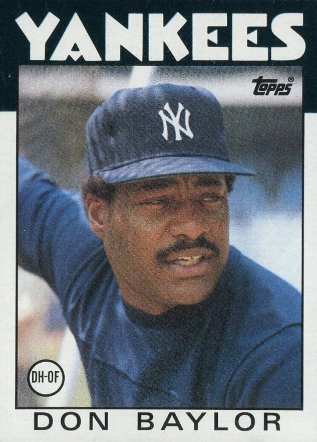 1986 Topps Don Baylor #765 Baseball Card