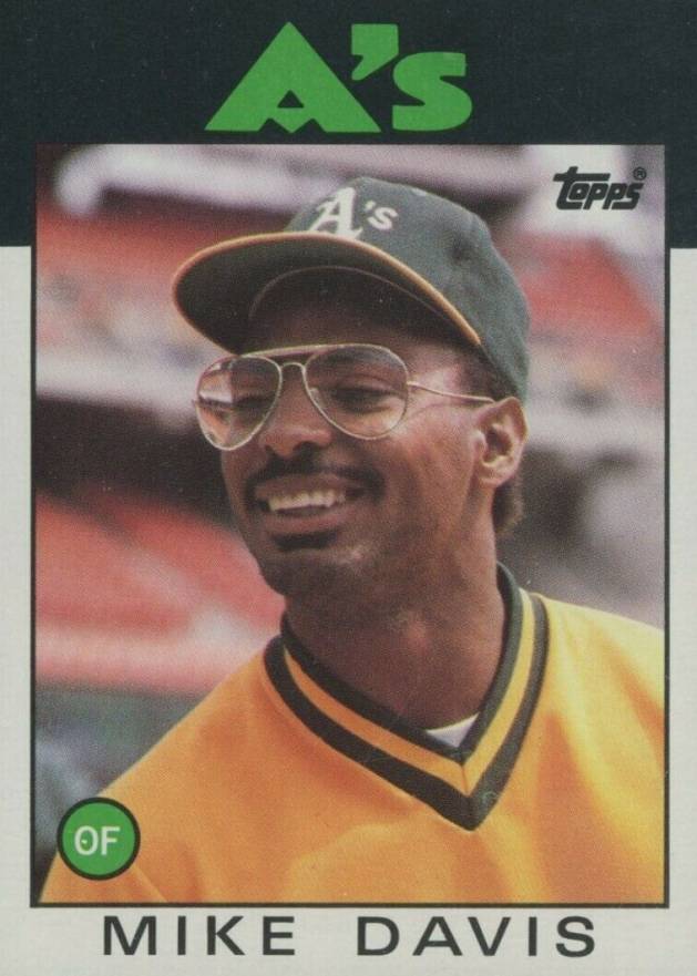 1986 Topps Mike Davis #165 Baseball Card