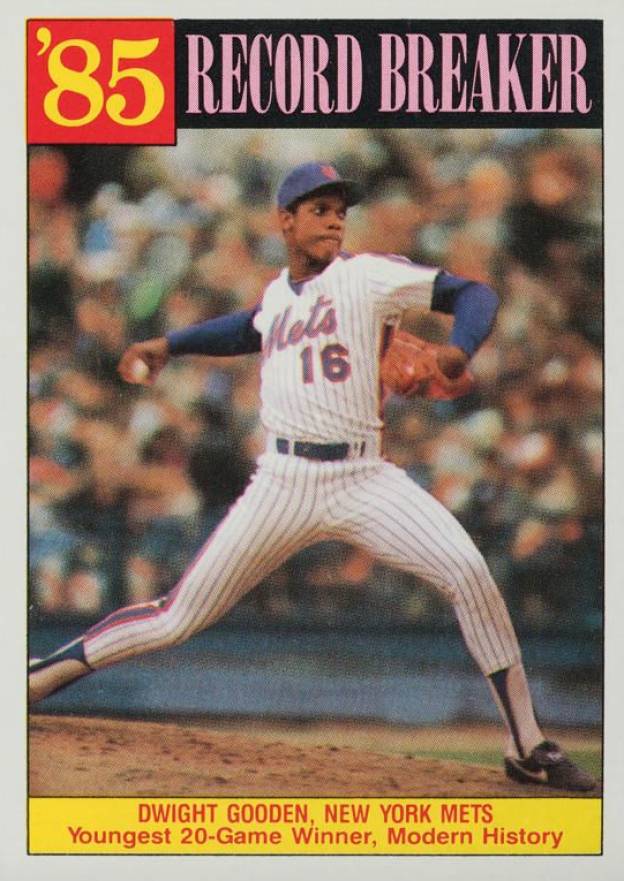 1986 Topps Dwight Gooden (Record Breaker) #202 Baseball Card