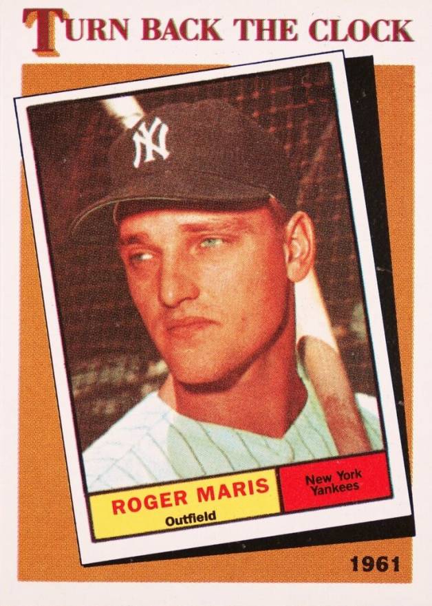 1986 Topps Roger Maris (Turn Back The Clock) #405 Baseball Card