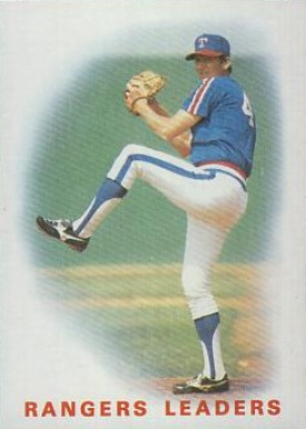 1986 Topps Rangers Leaders #666 Baseball Card