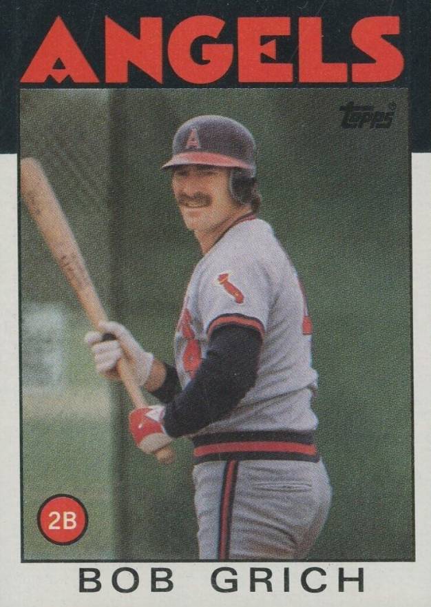 1986 Topps Bob Grich #155 Baseball Card