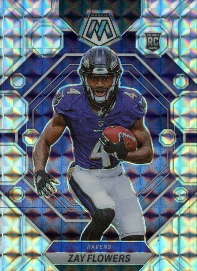 2023 Panini Mosaic Zay Flowers #380 Football Card