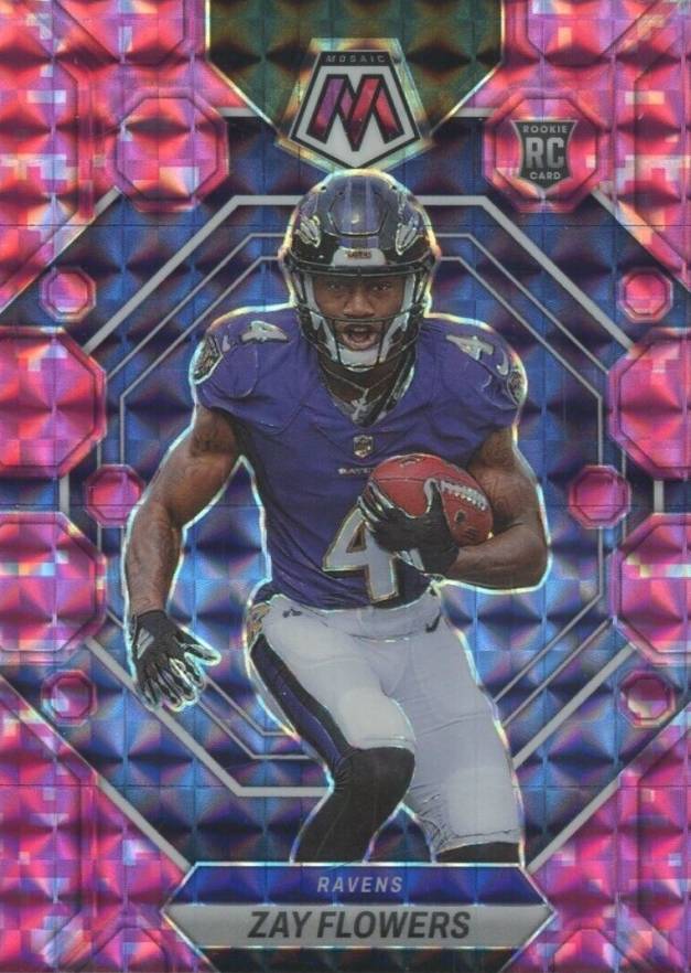 2023 Panini Mosaic Zay Flowers #380 Football Card