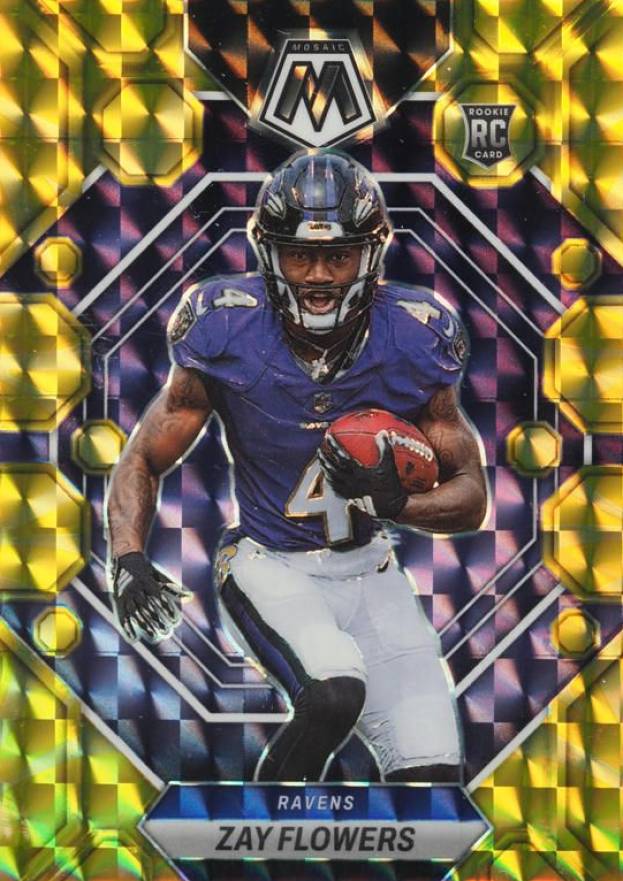 2023 Panini Mosaic Zay Flowers #380 Football Card