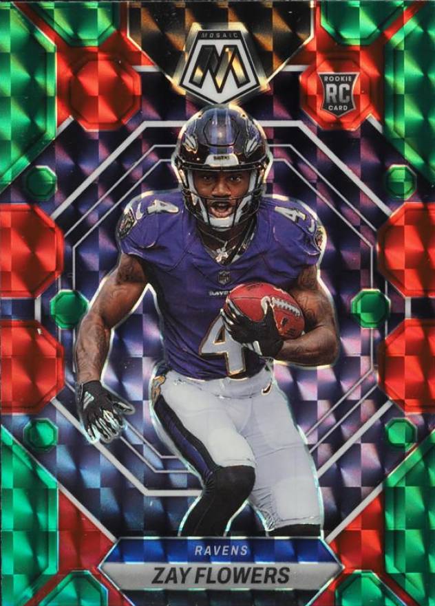 2023 Panini Mosaic Zay Flowers #380 Football Card