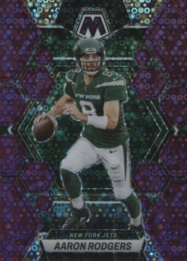 2023 Panini Mosaic Aaron Rodgers #82 Football Card