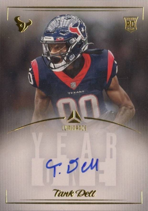 2023 Panini Luminance Year One Signatures Tank Dell #Y1TAD Football Card