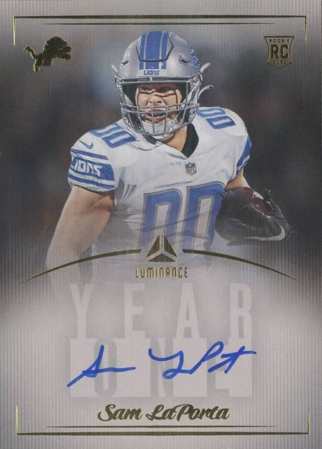 2023 Panini Luminance Year One Signatures Sam Laporta #Y1SAM Football Card