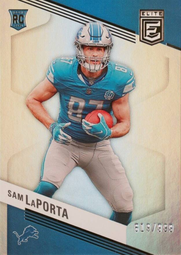 2023 Panini Donruss Elite Sam LaPorta #180 Football Card