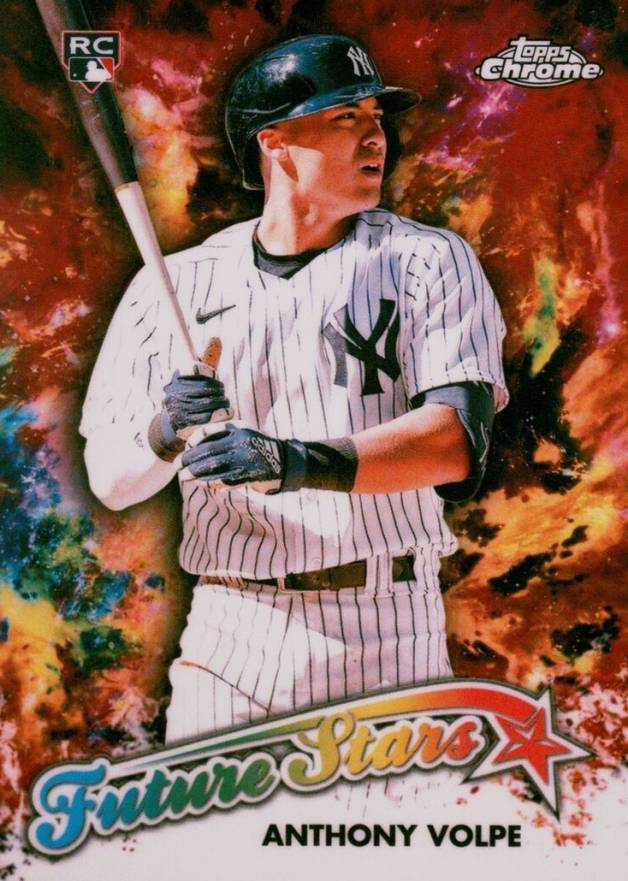 2023 Topps Chrome Logofractor Edition Future Stars Anthony Volpe #FS11 Baseball Card