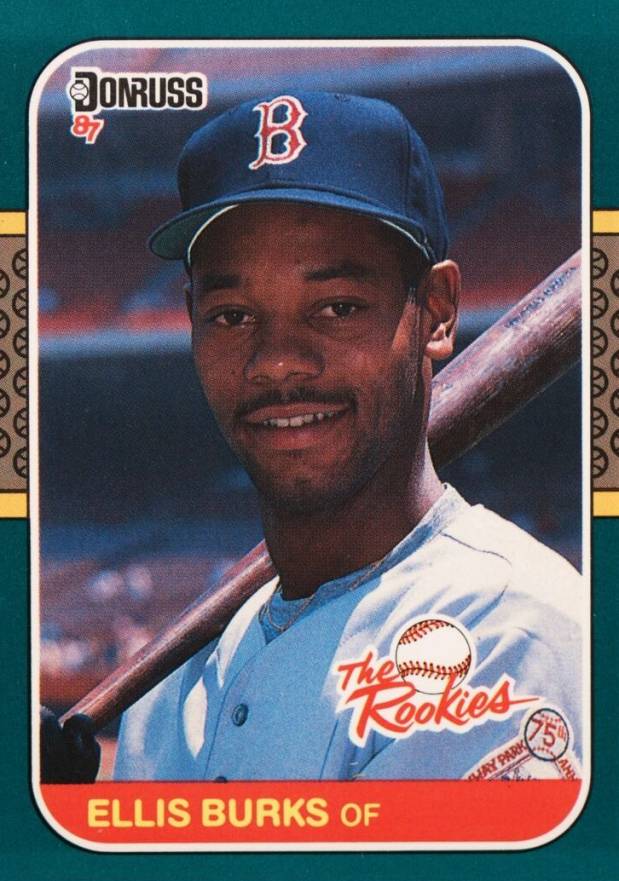 1987 Donruss Rookies Ellis Burks #5 Baseball Card