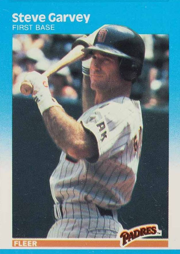 1987 Fleer Glossy Steve Garvey #414 Baseball Card