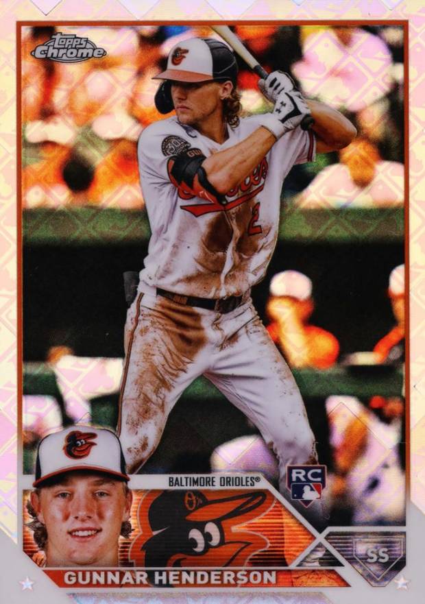 2023 Topps Chrome Logofractor Edition Gunnar Henderson #2 Baseball Card