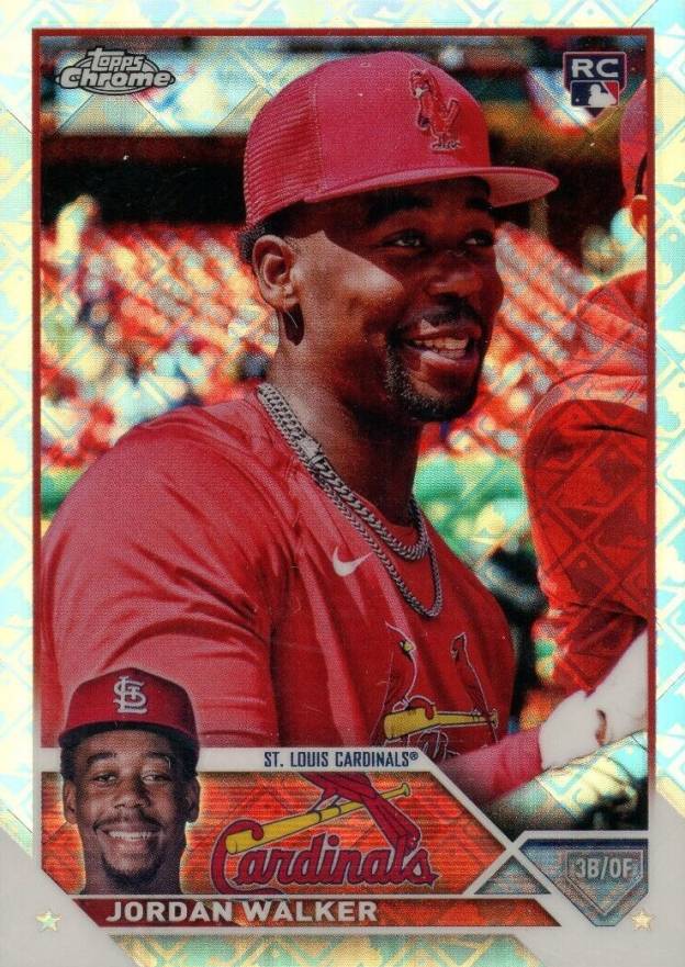 2023 Topps Chrome Logofractor Edition Jordan Walker #209 Baseball Card