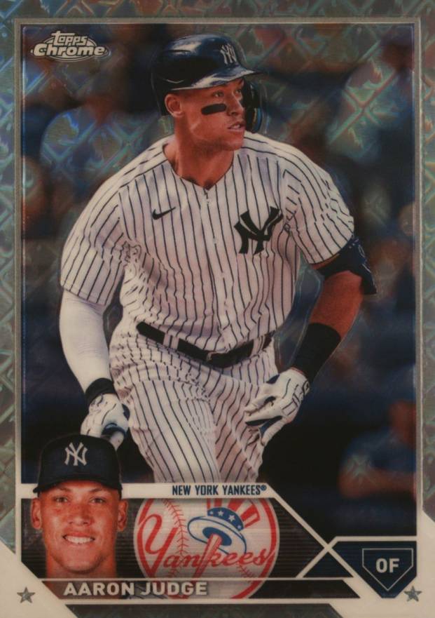 2023 Topps Chrome Logofractor Edition Aaron Judge #62 Baseball Card