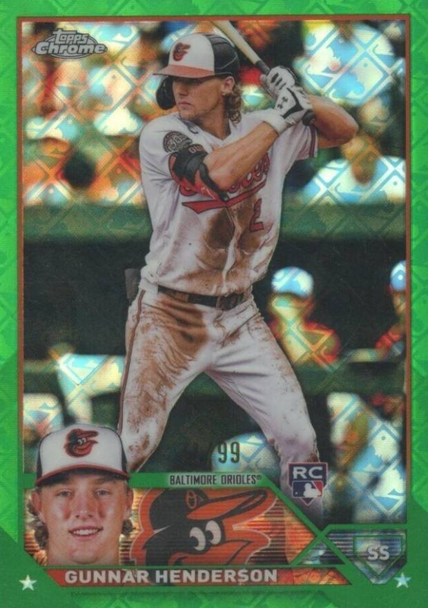 2023 Topps Chrome Logofractor Edition Gunnar Henderson #2 Baseball Card