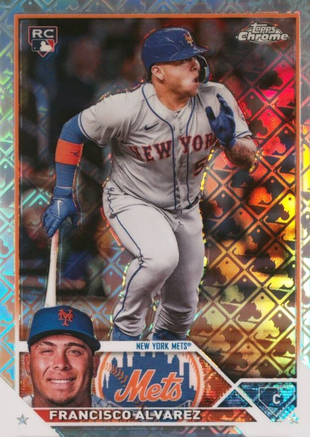 2023 Topps Chrome Logofractor Edition Francisco Alvarez #203 Baseball Card