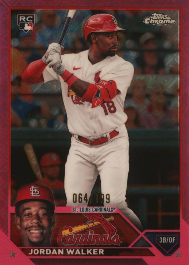 2023 Topps Chrome Logofractor Edition Jordan Walker #209 Baseball Card