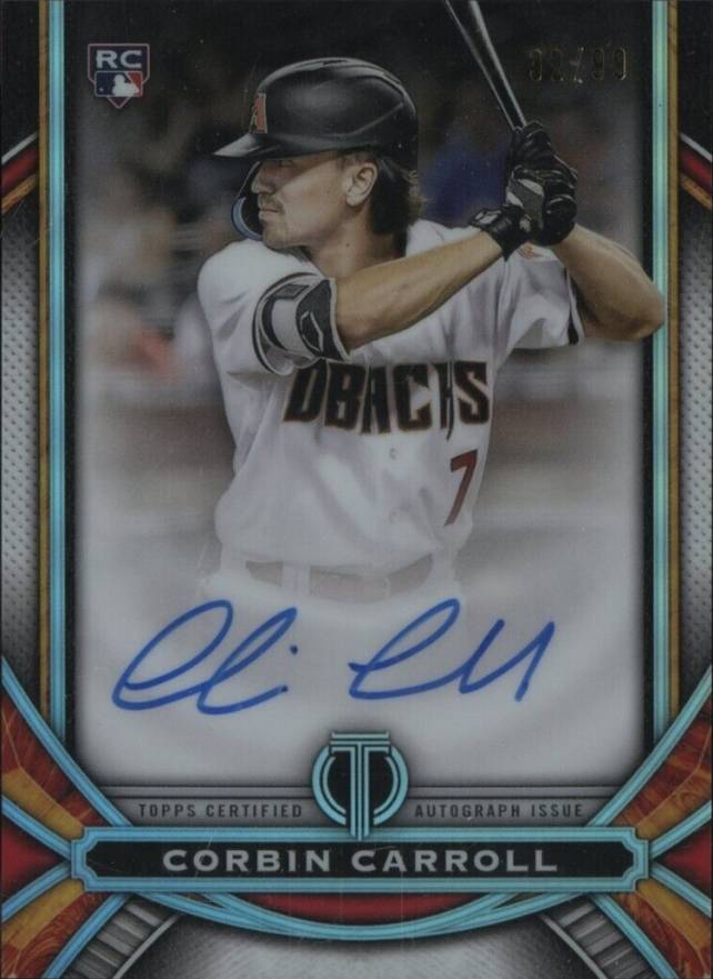 2023 Topps Tribute League Inauguration Autograph Corbin Carroll #LIACC Baseball Card