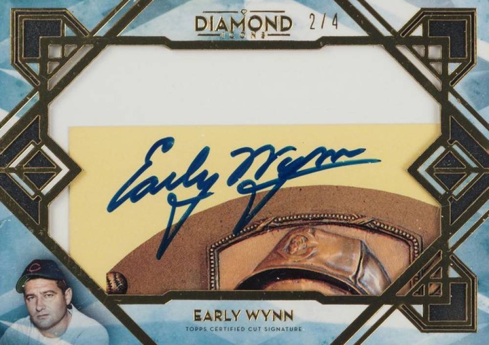 2020 Topps Diamond Icons Cut Signatures Early Wynn #CSEWY Baseball Card