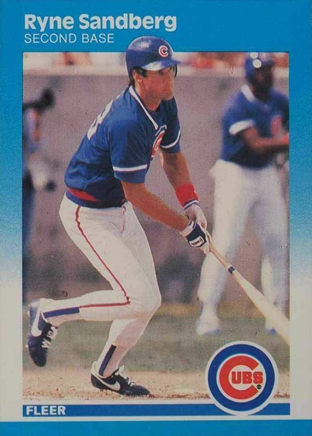 1987 Fleer Ryne Sandberg #572 Baseball Card