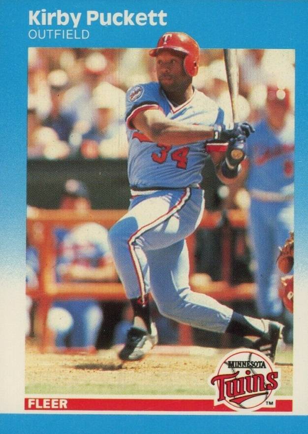 1987 Fleer Kirby Puckett #549 Baseball Card