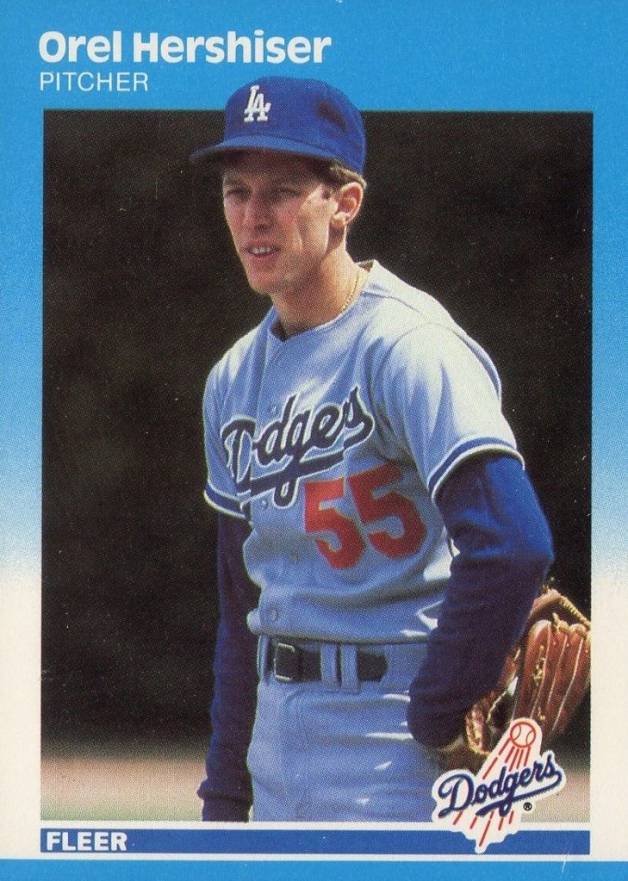 1987 Fleer Orel Hershiser #441 Baseball Card