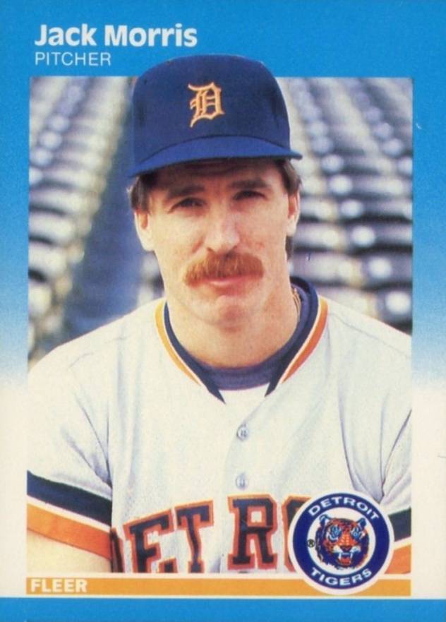 1987 Fleer Jack Morris #158 Baseball Card