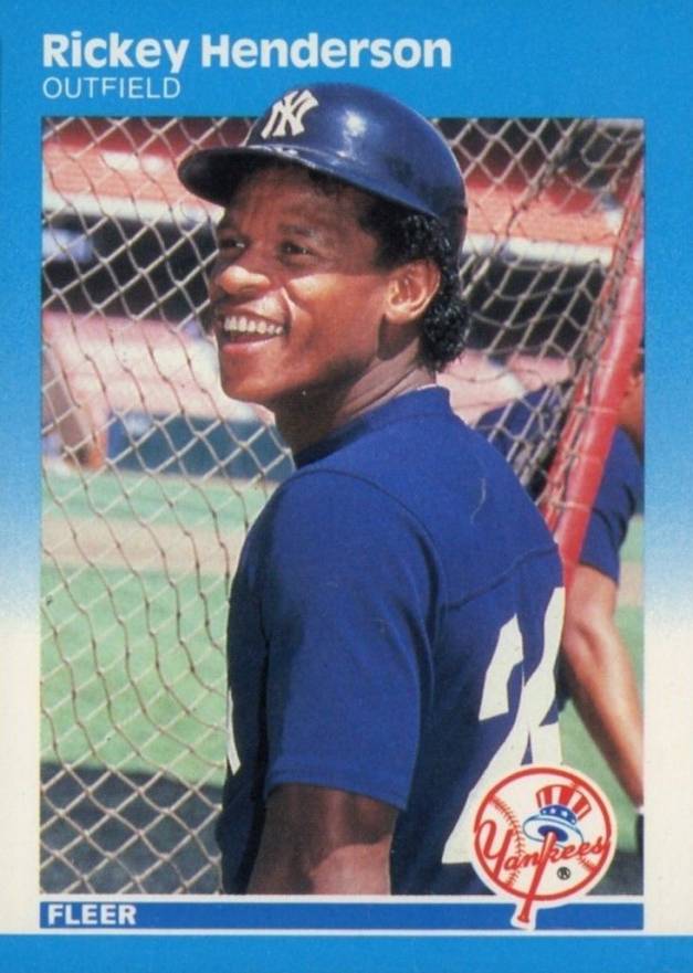 1987 Fleer Rickey Henderson #101 Baseball Card