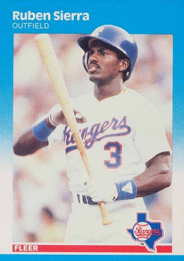 1987 Fleer Ruben Sierra #138 Baseball Card