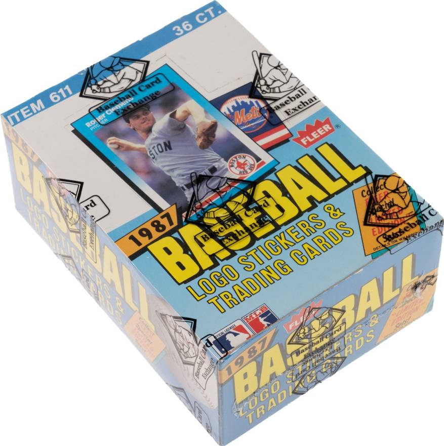 1987 Fleer Wax Pack Box #WPB Baseball Card