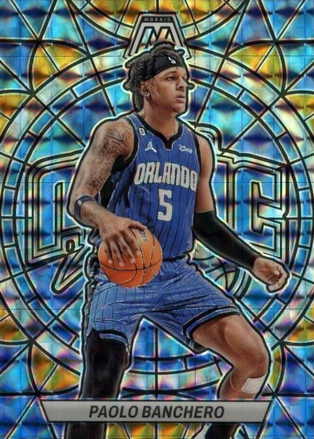 2022 Panini Mosaic Stained Glass Paolo Banchero #10 Basketball Card