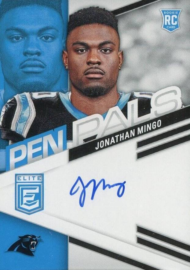 2023 Panini Donruss Elite Pen Pals Jonathan Mingo #PPJMI Football Card