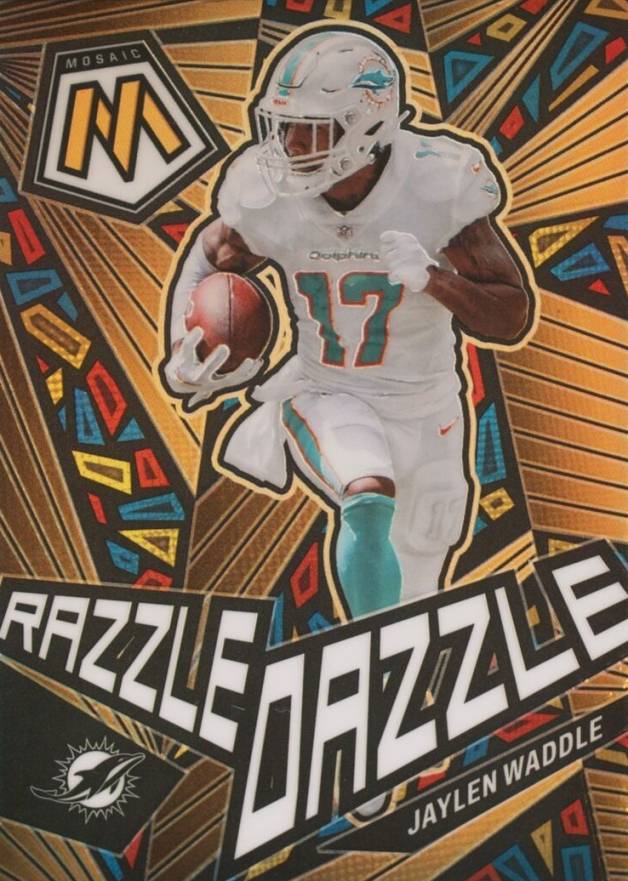 2023 Panini Mosaic Razzle Dazzle Jaylen Waddle #RD12 Football Card