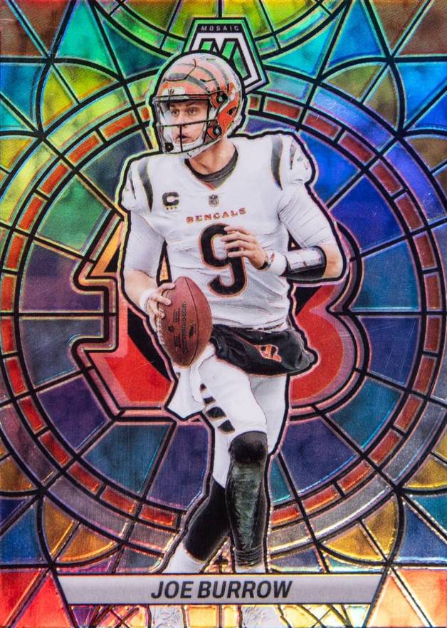 2023 Panini Mosaic Stained Glass Joe Burrow #SG4 Football Card