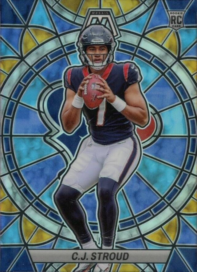 2023 Panini Mosaic Stained Glass CJ Stroud #SG22 Football Card