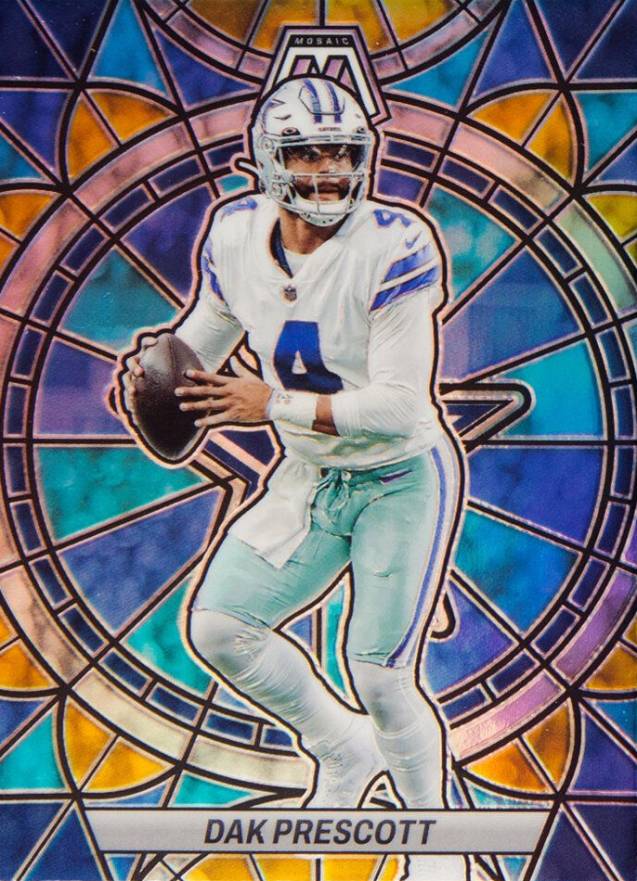 2023 Panini Mosaic Stained Glass Dak Prescott #SG7 Football Card