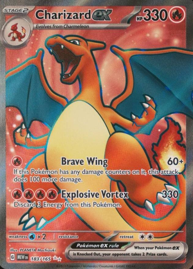 2023 Pokemon Mew EN-151 Charizard EX #183 TCG Card