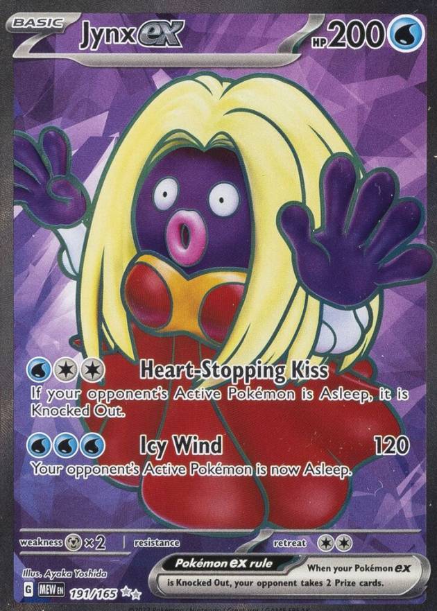 2023 Pokemon Mew EN-151 Jynx EX #191 TCG Card