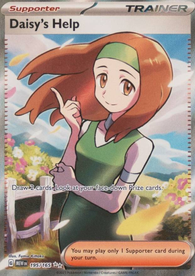 2023 Pokemon Mew EN-151 Daisy's Help #195 TCG Card