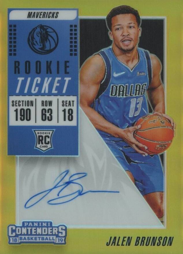 2018 Panini Contenders  Jalen Brunson #105 Basketball Card