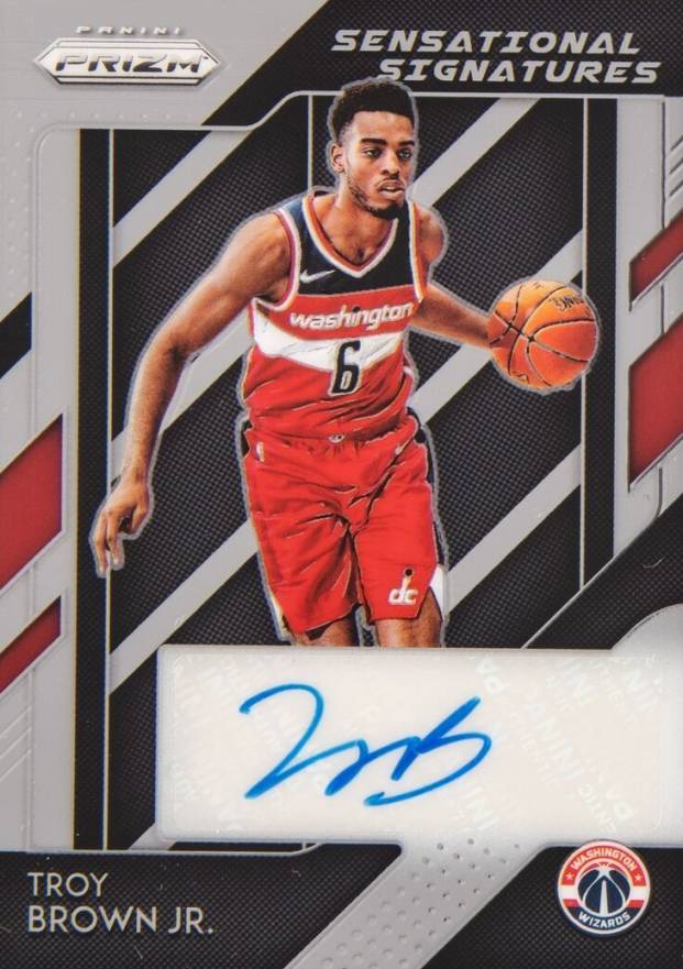 2018 Panini Prizm Sensational Signatures Troy Brown Jr. #SSTBR Basketball Card