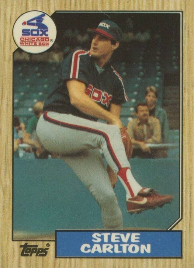 1987 Topps Tiffany Steve Carlton #718 Baseball Card